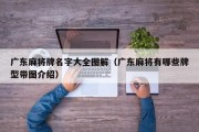 广东麻将牌名字大全图解（广东麻将有哪些牌型带图介绍）