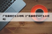 广东麻将打七小对吗（广东麻将可以打七小对吗）