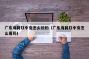 广东麻将红中变怎么玩的（广东麻将红中变怎么看码）