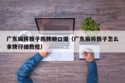 广东麻将骰子抓牌顺口溜（广东麻将骰子怎么拿牌仔细教程）