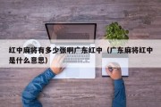 红中麻将有多少张啊广东红中（广东麻将红中是什么意思）